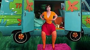 Hey, Granny Velma's Deepthroating Cock In That Wild Cosplay Suck Fest!