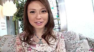 japanese teen tastes first sperm in sloppy uncensored blowjob with vibrator clit orgasm