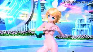 kagamine rin nude mod bares big tits pussy goddess fully