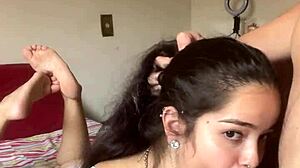 woke up and filmed sloppy oral with ass up ponytail for wellington prado's big pink cock