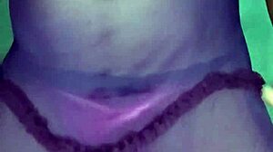 feeling so hot modeling this pink satin panty while orgasming in lingerie 👙💋
