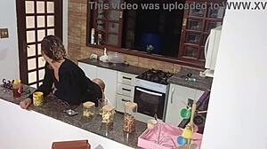 Hotwife's Ass Ripped Open for Creampie in Bar Bathroom Blackmail Fuck
