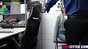 Petite Thief Gets Banged by Security for Stealing!