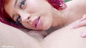 imagine this petite redhead's throat bulging on pov cock before rimming and risky outdoor cowgirl creampie.