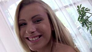 WOW! Czech Girl-Next-Door Shows Off Legs and Feet in Lingerie Casting!
