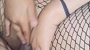 latina teen ass stretched wide in homemade anal double penetration feels so good