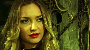 Busty Lesbian Slave Bound and Fingered to Orgasm by Dominant Mistress