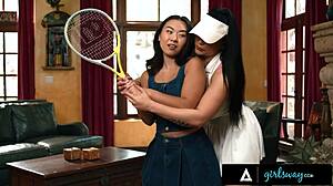 i desperately show romi rain teaching kimmy kimm tennis