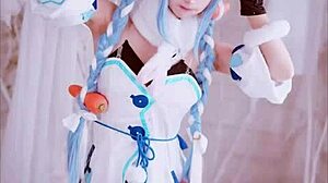 can you last jerking to rinka okitas sexy cosplay heels and horny contest?