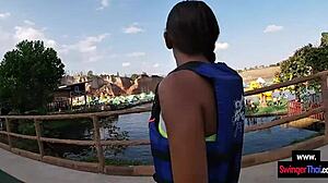 i couldn't resist fucking my horny thai teen girlfriend after waterpark fun