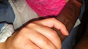 who wouldn't spy on this blindfolded euro slut slurping sloppy on masked bbc pov?!