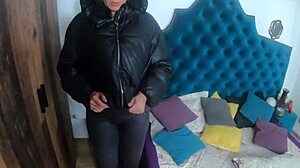 Horny Milfycalla Deepthroats and Takes Doggy Cum in Down-Jacket Fetish