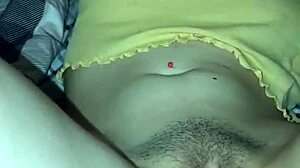 blue vibrator buzzes deep in my hairy pussy till i cum hard