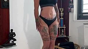 Ever wonder what happens when your fit BBC coach oils you up and you flex that body for him?