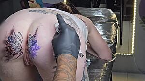 i start my day changing my anal tattoo craving huge black cock fisting my exotic pierced pussy