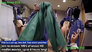 doctor tampa milks cum in humiliation hospital handjob by latex glove nonbinary nurses!