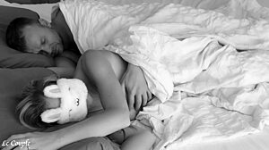 Husband Wakes Blindfolded Wife with Intense Fingering Moaning Orgasm and Huge Facial Cumshot!