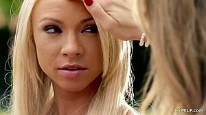 stepmom teaches teen pussy licking masturbation outdoors!!
