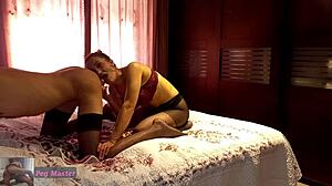 your wife's strapon ass to mouth on hubby's friend while you watch?
