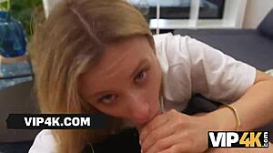 Vip4k. Cute Blonde Pays for Hardcore Fuck Cheating on Boyfriend