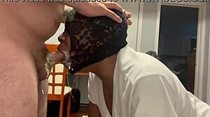 Humiliated facefucked bitch gags on cock then drinks puke from bucket