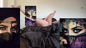 Arabian Snowwhite Verified LA Amateur Stretches Yoga Masturbates Big Boobs Tight Pink Pussy for BBC