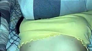 blue vibrator buzzes deep in my hairy pussy till i cum hard
