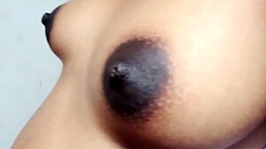 pregnant stepmom chills on bed flashing her pussy and sexy boobs