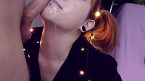 i'm choking on his cock for christmas deepthroat gagging like a slave