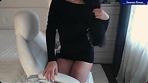 Tamarra Roman Aka Jessy Strips Sexily. Teases Perky Nipples Ass Wiggle.
