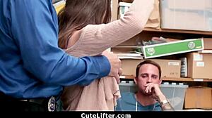 Shoplifter Braces Teen Punished Hard in Garage