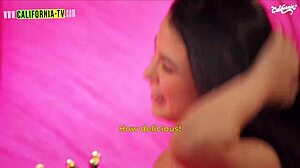 popetane's got brazil's hottest ass lickin' naughty young pussy on tv ugh so hot!!