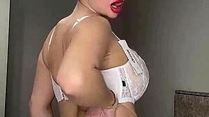 Picture my juicy big natural tits spilling out would you rip off the black or white underwear to fuck them first