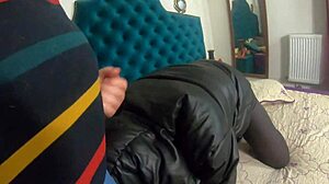 Horny Milfycalla Deepthroats and Takes Doggy Cum in Down-Jacket Fetish
