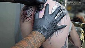 i start my day changing my anal tattoo craving huge black cock fisting my exotic pierced pussy