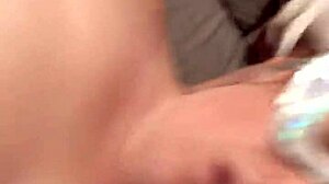 ginger bbw wife in mask shakes her fat tits and chubby ass for you