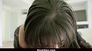 Stepmom's sopping blowjob on half-asleep stepson! Wake up to milf mouth!
