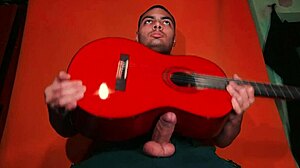 guitar grinds massive sexy chinese cock background carrot?