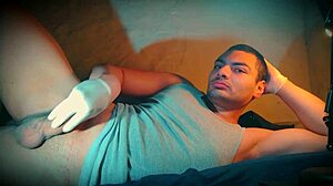 big cock doctor in latex gloves examines muscular patient's monster cock in sexy hospital cosplay!