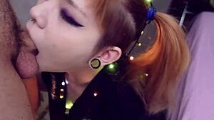 i'm choking on his cock for christmas deepthroat gagging like a slave