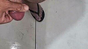 brazilian kleber masturbates hard before creampie explosion in primavera