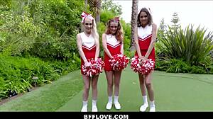 cheerleaders compete steamily with coach in pov for captain spot