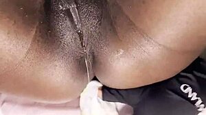 Ebony Beauty Double Penetrated by Big Black Cocks in Yoga Class