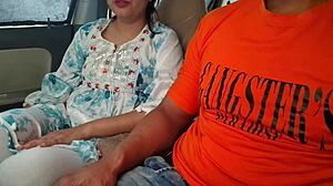 i love cute desi saara bhabhi's outdoor car fun with big guy