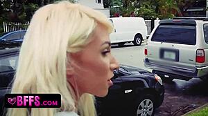 White girls turn wild bus orgy into nonstop party pounding frenzy