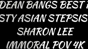 Seductive Sharon Lee endures sperm-spewing hardcore pounding