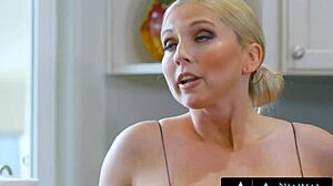 busty milf christie stevens teaches stepson nuru massage oiled riding