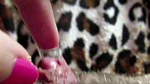 amateur's big clit throbs in intense closeup orgasm