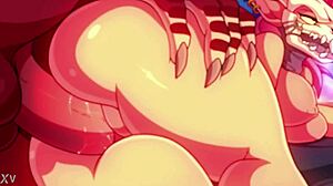 milf's big tits bounce during furry creampie fuck... ugh so hot