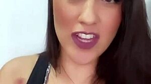 Horny Brazilian Babe's Big Tits and Ass Tease Webcam Fuck